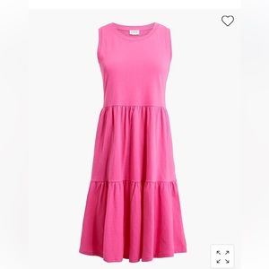 J Crew Sleeveless knit tiered mini dress